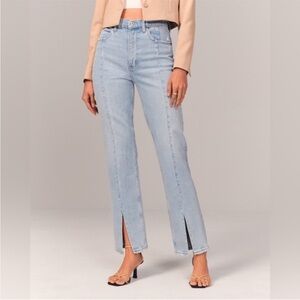 A&F Ultra High Rise 90s front slit